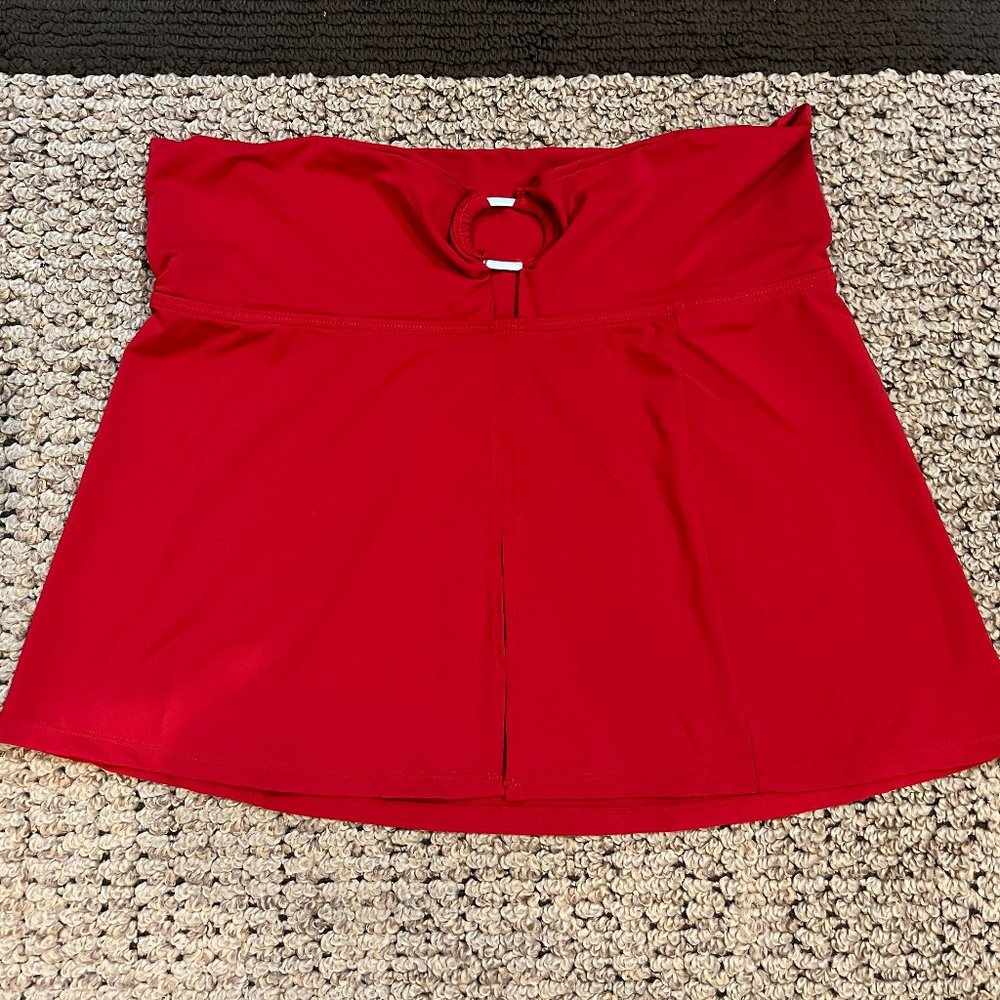 Jantzen Short Red Swim Skirt Cover Up Size S
